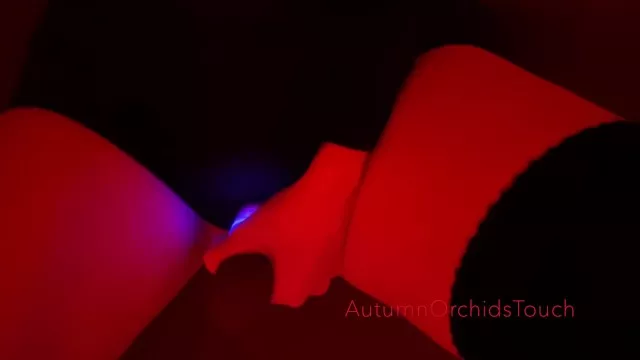 Holding my vibrator against my panties to bring myself to orgasm...