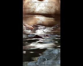 Hot Tub Pussy Play gets interrupted with my Toy